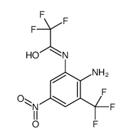 N-[2-amino-5-nitro-3-(trifluoromethyl)phenyl]-2,2,2-trifluoroacetamide结构式