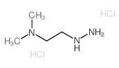 2-(Dimethylamino)ethylhydrazine dihydrochloride Structure