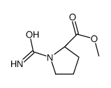 L-Proline, 1-(aminocarbonyl)-, methyl ester (9CI) Structure