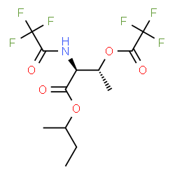 O,N-Di(trifluoroacetyl)-L-threonine 1-methylpropyl ester Structure