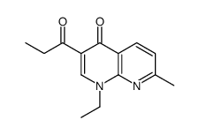 1-ethyl-7-methyl-3-propanoyl-1,8-naphthyridin-4-one Structure