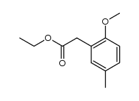 ethyl 2-methoxy-5-methylbenzeneacetate Structure