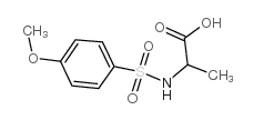 2-{[((4-甲氧基苯基)磺酰基]氨基}丙酸结构式