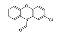 2-chloro-10H-phenoxazine-10-carboxaldehyde Structure