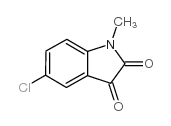 5-氯-1-甲基吲哚啉-2,3-二酮结构式