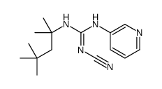 1-cyano-3-pyridin-3-yl-2-(2,4,4-trimethylpentan-2-yl)guanidine结构式
