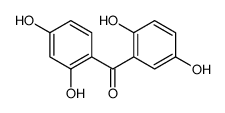 (2,4-dihydroxyphenyl)-(2,5-dihydroxyphenyl)methanone结构式
