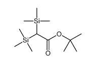 tert-butyl 2,2-bis(trimethylsilyl)acetate Structure