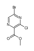 methyl 5-bromo-3-chloropyrazine-2-carboxylate结构式
