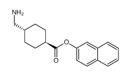 4-Aminomethyl-cyclohexanecarboxylic acid naphthalen-2-yl ester结构式