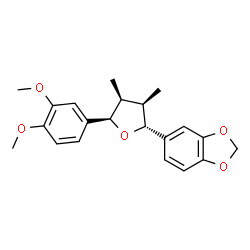 5-[(2R)-5α-(3,4-Dimethoxyphenyl)tetrahydro-3α,4α-dimethylfuran-2β-yl]-1,3-benzodioxole structure