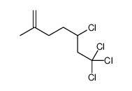 5,7,7,7-tetrachloro-2-methylhept-1-ene结构式