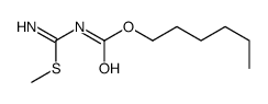 hexyl N-[amino(methylsulfanyl)methylidene]carbamate Structure