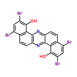 2,4,9,11-Tetrabromodibenzo(a,h)phenazine-1,8-diol结构式
