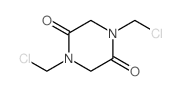 2,5-Piperazinedione,1,4-bis(chloromethyl)- structure