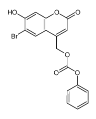 phenyl (6-bromo-7-hydroxycoumarin-4-yl)methyl carbonate结构式