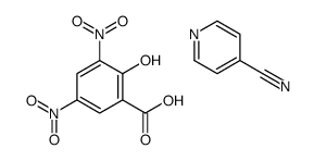 2-hydroxy-3,5-dinitrobenzoic acid,pyridine-4-carbonitrile结构式