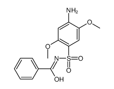 N-(4-amino-2,5-dimethoxyphenyl)sulfonylbenzamide结构式