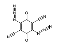 2,5-Diazido-3,6-dicyano-2,5-cyclohexadien-1,4-dion Structure
