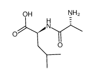 D-丙氨酰-L-亮氨酸结构式