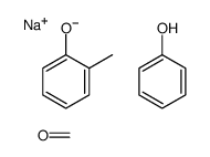 2-Methylphenol, formaldehyde, phenol polymer, sulfonated, sodium salt结构式
