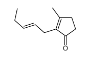 3-Methyl-2-(2-pentenyl)-2-cyclopentene-1-one Structure