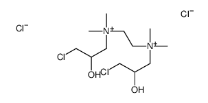 ethylenebis[(3-chloro-2-hydroxypropyl)dimethylammonium] dichloride structure