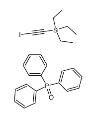 triphenylphosphine oxide compound with triethyl(iodoethynyl)silane (1:1) Structure
