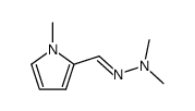 N-methylpyrrole-2-carbaldehyde N,N-dimethylhydrazone结构式