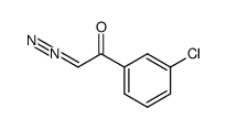 2-diazo-1-(3-chlorophenyl)ethanone结构式