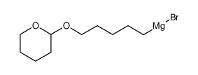 5-(tetrahydro-2H-pyran-2-yloxy)pentylmagnesium bromide Structure