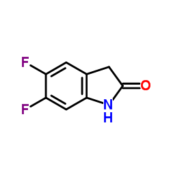 5,6-二氟吲哚-2-酮结构式