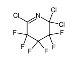 2,2,6-trichloro-3,3,4,4,5,5-hexafluoro-2,3,4,5-tetrahydropyridine结构式
