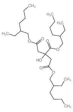 2-羟基丙烷-1,2,3-三羧酸三(2-乙基己基)酯结构式