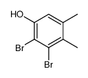 5,6-dibromo-3,4-dimethylphenol Structure