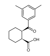 顺-2-(3,5-二甲基苯甲酰基)环己烷-1-甲酸结构式