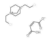 2-Butenedioic acid, (Z)-, ion(1-), 1,4-bis(2-chloroethyl)-1,4-diazoniabicyclo(2.2.1)heptane (2:1) (9CI) structure