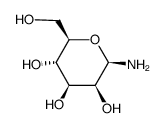 1-氨基-1-脱氧-β-D-甘露吡喃糖结构式