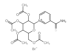 [3,4,5-triacetyloxy-6-(5-carbamothioylpyridin-1-yl)oxan-2-yl]methyl acetate Structure