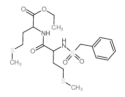Methionine,N-[N-[(phenylmethyl)sulfonyl]-L-methionyl]-, ethyl ester (9CI) Structure
