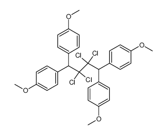 1,1,4,4-tetrakis(4-methoxyphenyl)-2,2,3,3-tetrachlorobutane结构式