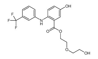 2-(2-hydroxyethoxy)ethyl 5-hydroxy-2-[3-(trifluoromethyl)anilino]benzoate结构式
