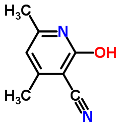 3-Cyano-4,6-Dimethyl-2-Hydroxypyridine Structure