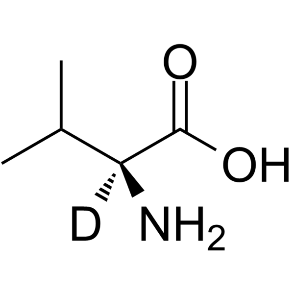 L-缬氨酸-D1结构式