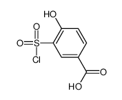 3-(氯磺酰基)-4-羟基苯甲酸结构式