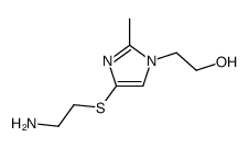 4-(2-aminoethyl)thio-2-methylimidazole-1-ethanol结构式