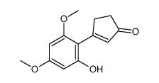 3-(2-hydroxy-4,6-dimethoxyphenyl)cyclopent-2-en-1-one Structure