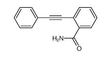 2-(2-phenylethynyl)benzonitrile结构式