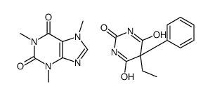 5-ethyl-5-phenyl-1,3-diazinane-2,4,6-trione,1,3,7-trimethylpurine-2,6-dione结构式