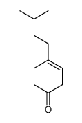 4-(3-methylbut-2-enyl)cyclohex-3-en-1-one Structure